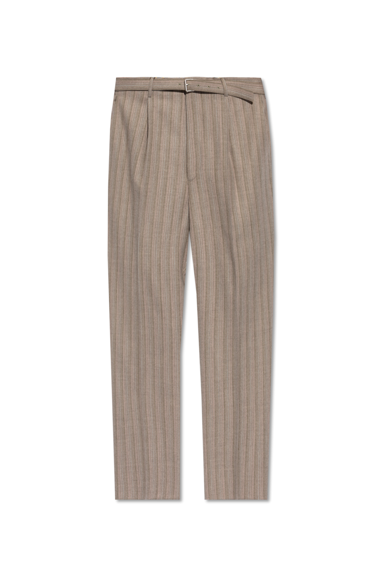パンツ ETRO PANTS (WREA001499TCD01 M0689) ETRO Pleated wool and cotton-blend jacquard wide-leg pants
